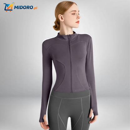 FlexiFit™ Pro Yoga Jas | Smukła, Oddychająca i Wygodna Kurtka Sportowa