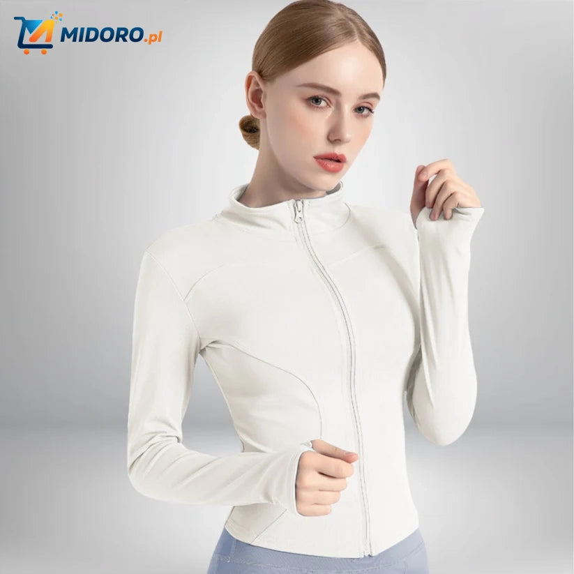FlexiFit™ Pro Yoga Jas | Smukła, Oddychająca i Wygodna Kurtka Sportowa