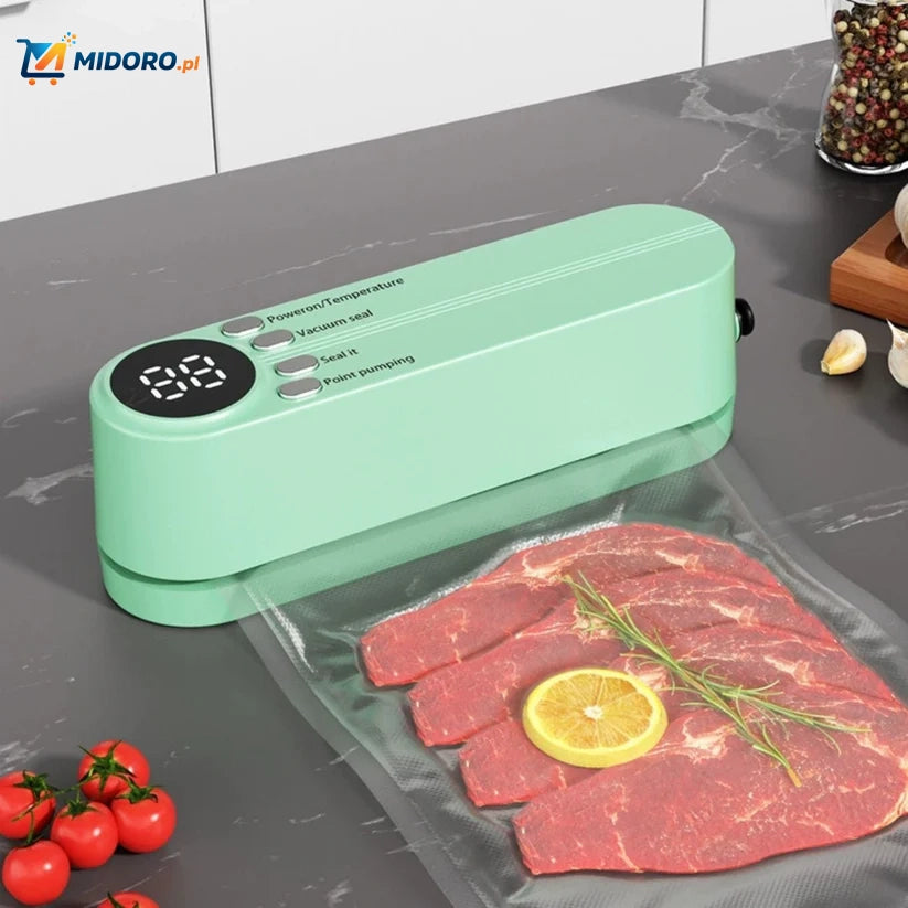 FoodSeal™ Maszyna do pakowania próżniowego | Bezprzewodowa, Ładowalna i Kompaktowa