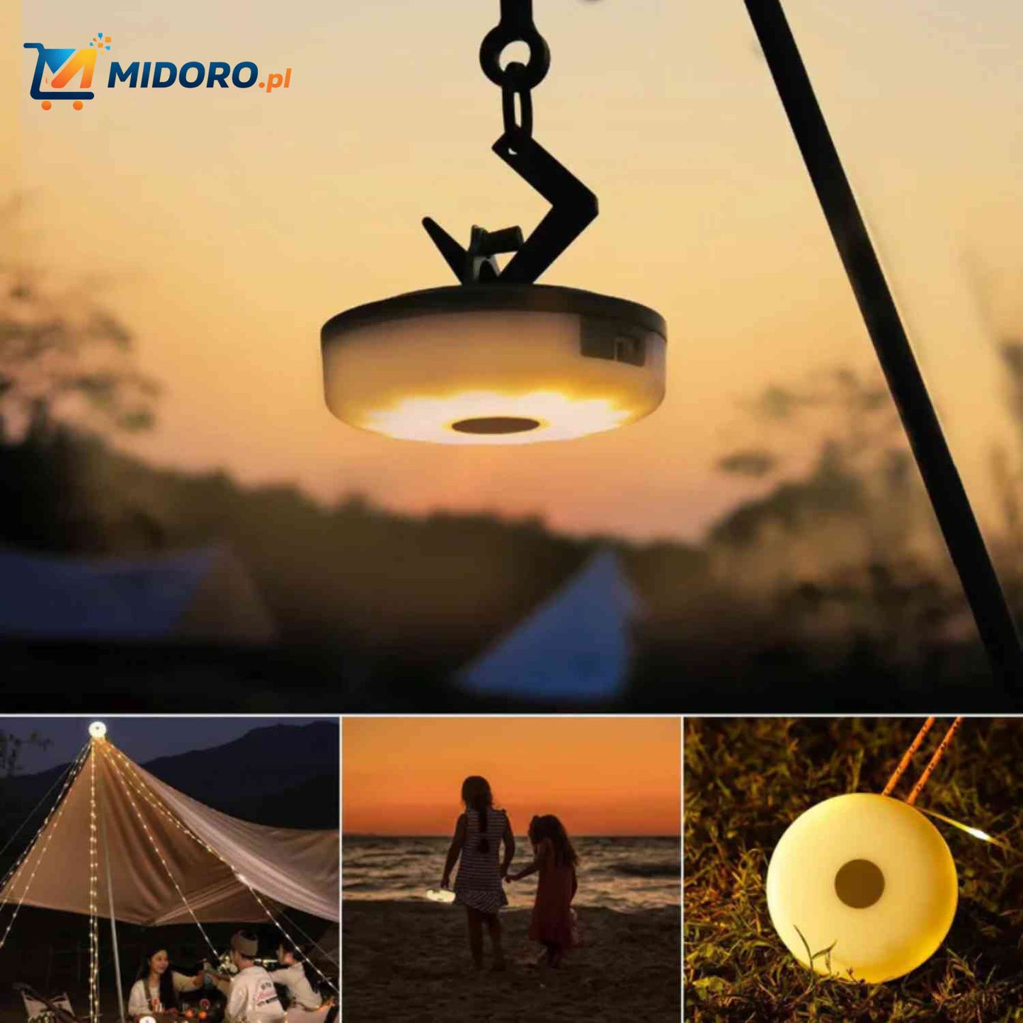 GlowMate™ Lampa | Lampa Nastrojowa, Światło Sznurkowe i Powerbank do Użytku na Zewnątrz