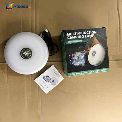 GlowMate™ Lampa | Lampa Nastrojowa, Światło Sznurkowe i Powerbank do Użytku na Zewnątrz