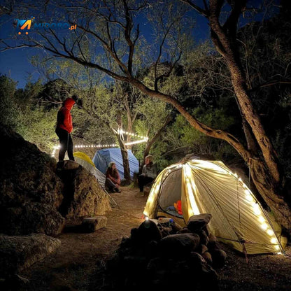 GlowMate™ Lampa | Lampa Nastrojowa, Światło Sznurkowe i Powerbank do Użytku na Zewnątrz