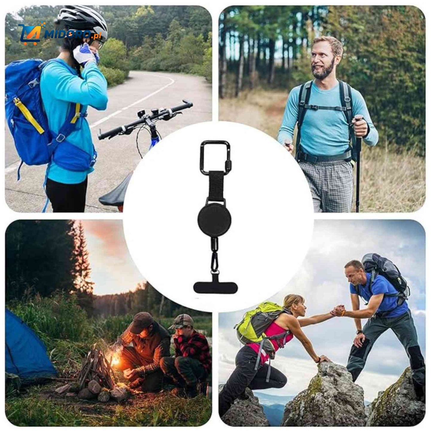 GripLock™ Uchwyt | Ochrona przed Kradzieżą, Rozciągliwy i Super Przenośny!