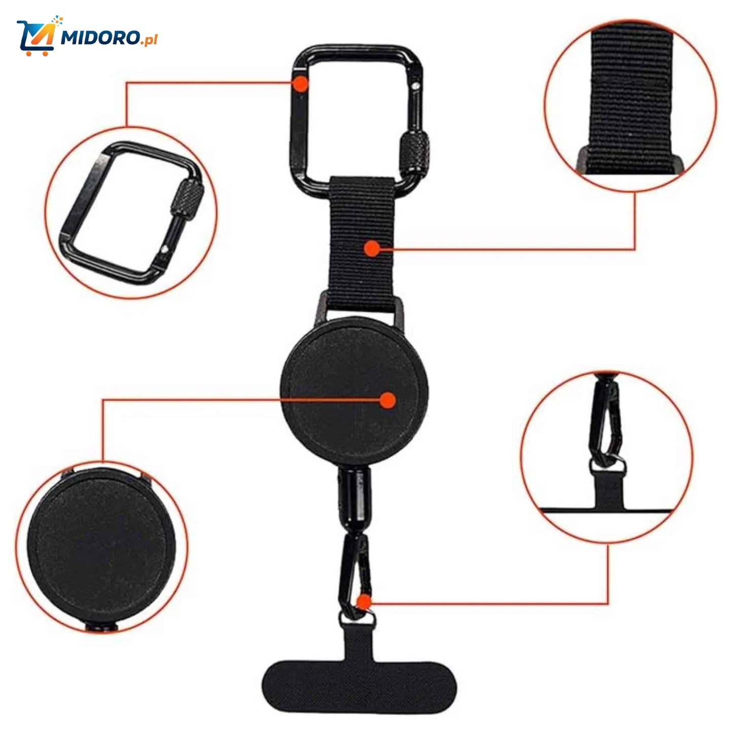 GripLock™ Uchwyt | Ochrona przed Kradzieżą, Rozciągliwy i Super Przenośny!