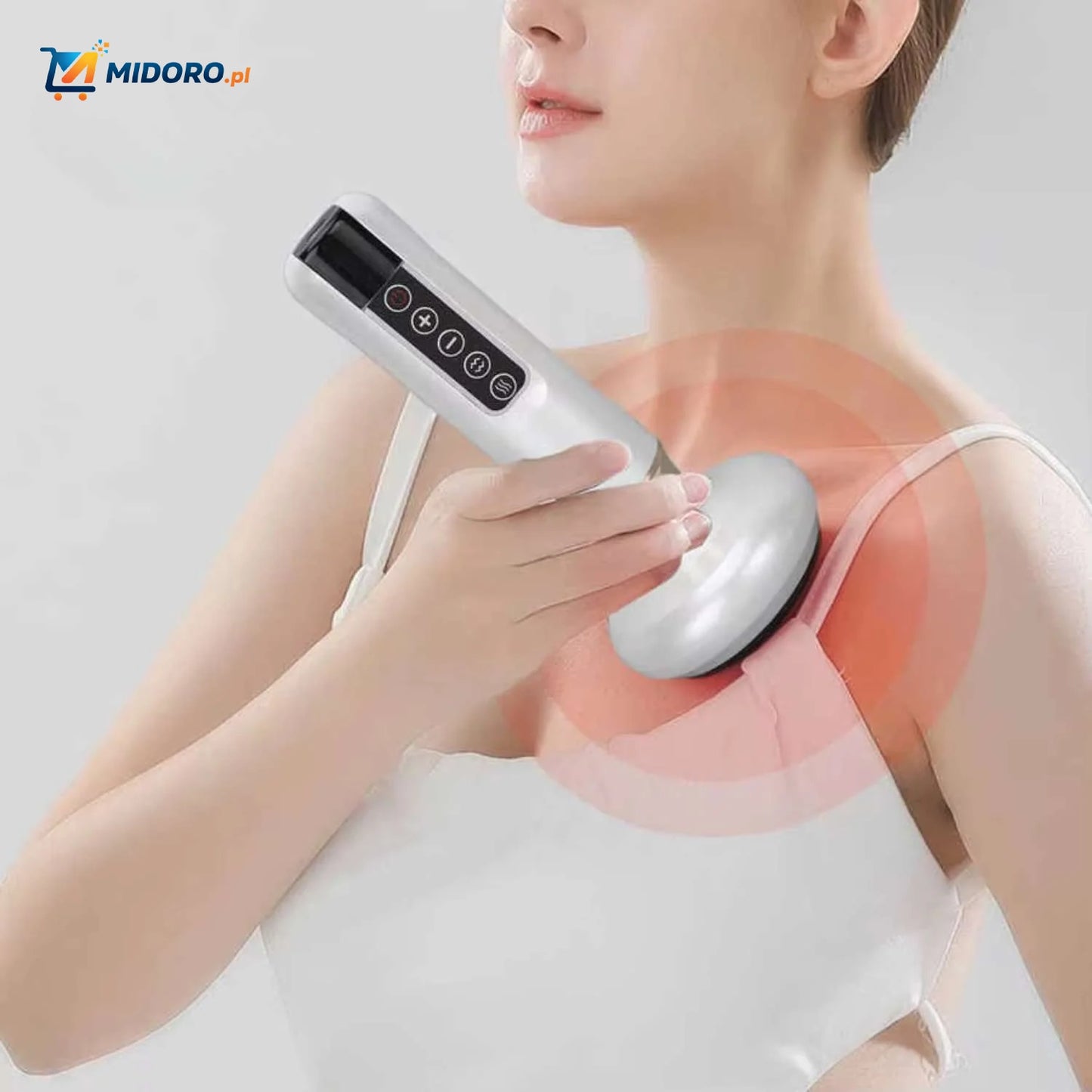 Guashamax™ Masażer | Inteligentne Cupping i Relaksujący Masaż Głęboki z Czerwonym Światłem