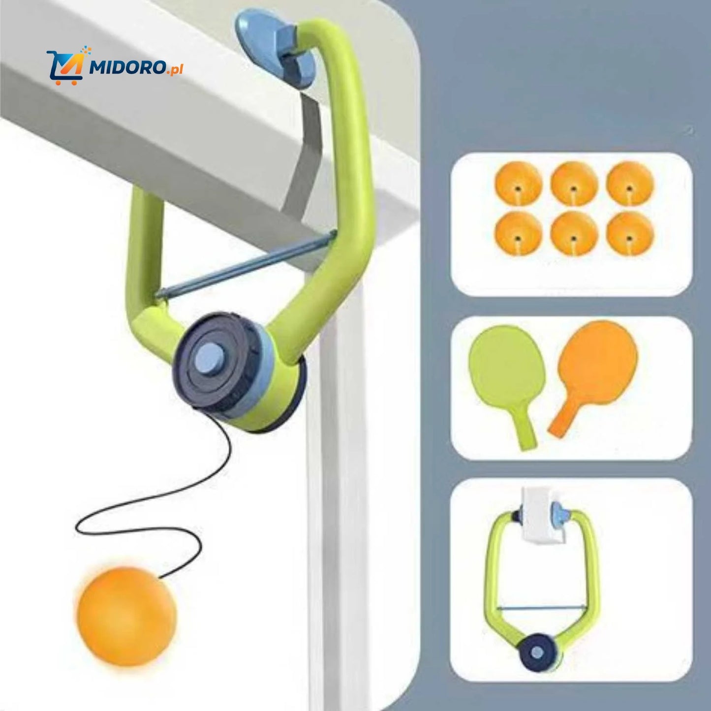 HangingBounce™ Trener | Tenis stołowy, Koordynacja ręka-oko i Zabawa!