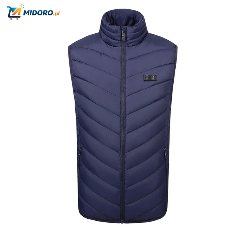 HeatGuard™ Kamizelka | USB-bezpieczna, Inteligentne Ogrzewanie i Lekki Design!