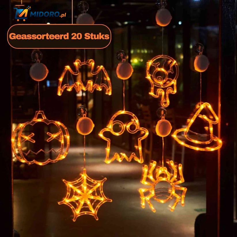 Lampka PumpkoGlow™ | Ciepłe LED, mocowanie na przyssawkę i świąteczna atmosfera