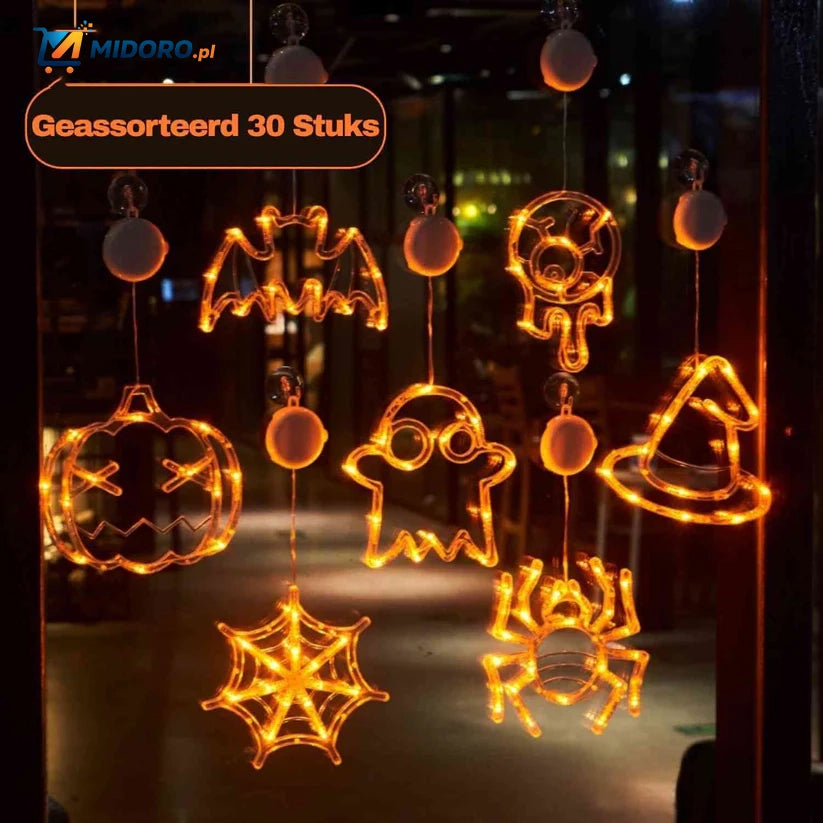 Lampka PumpkoGlow™ | Ciepłe LED, mocowanie na przyssawkę i świąteczna atmosfera