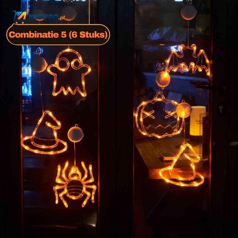 Lampka PumpkoGlow™ | Ciepłe LED, mocowanie na przyssawkę i świąteczna atmosfera