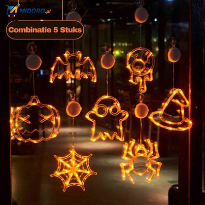 Lampka PumpkoGlow™ | Ciepłe LED, mocowanie na przyssawkę i świąteczna atmosfera