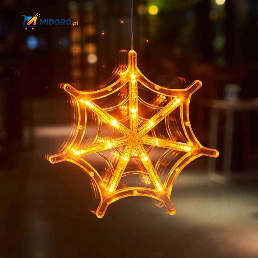 Lampka PumpkoGlow™ | Ciepłe LED, mocowanie na przyssawkę i świąteczna atmosfera