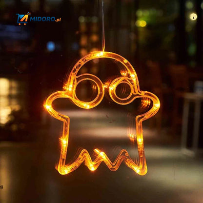 Lampka PumpkoGlow™ | Ciepłe LED, mocowanie na przyssawkę i świąteczna atmosfera