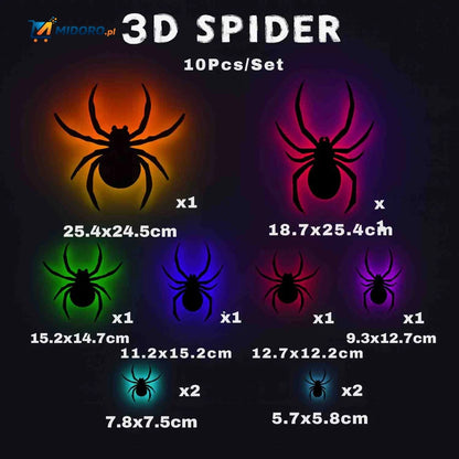 SpookLight™ Lampa | 3D Dekoracje Halloween, Światło LED i Naklejki na Ścianę