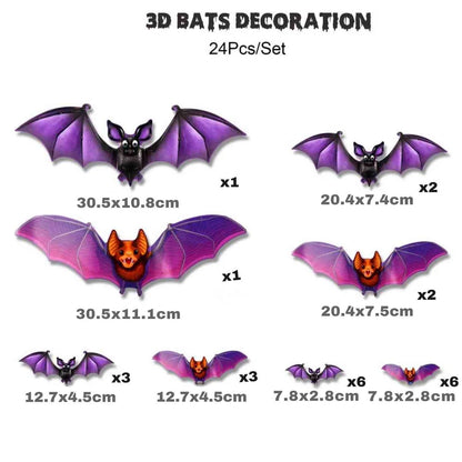 SpookLight™ Lampa | 3D Dekoracje Halloween, Światło LED i Naklejki na Ścianę