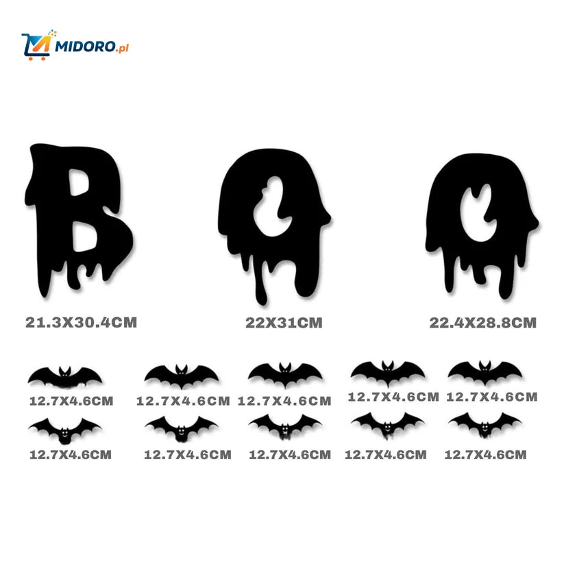 SpookLight™ Lampa | 3D Dekoracje Halloween, Światło LED i Naklejki na Ścianę